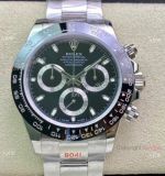 Swiss Copy Rolex Daytona ETA7750 Chronograph Watch 904L Steel Black Dial Ceramic Bezel 40mm
